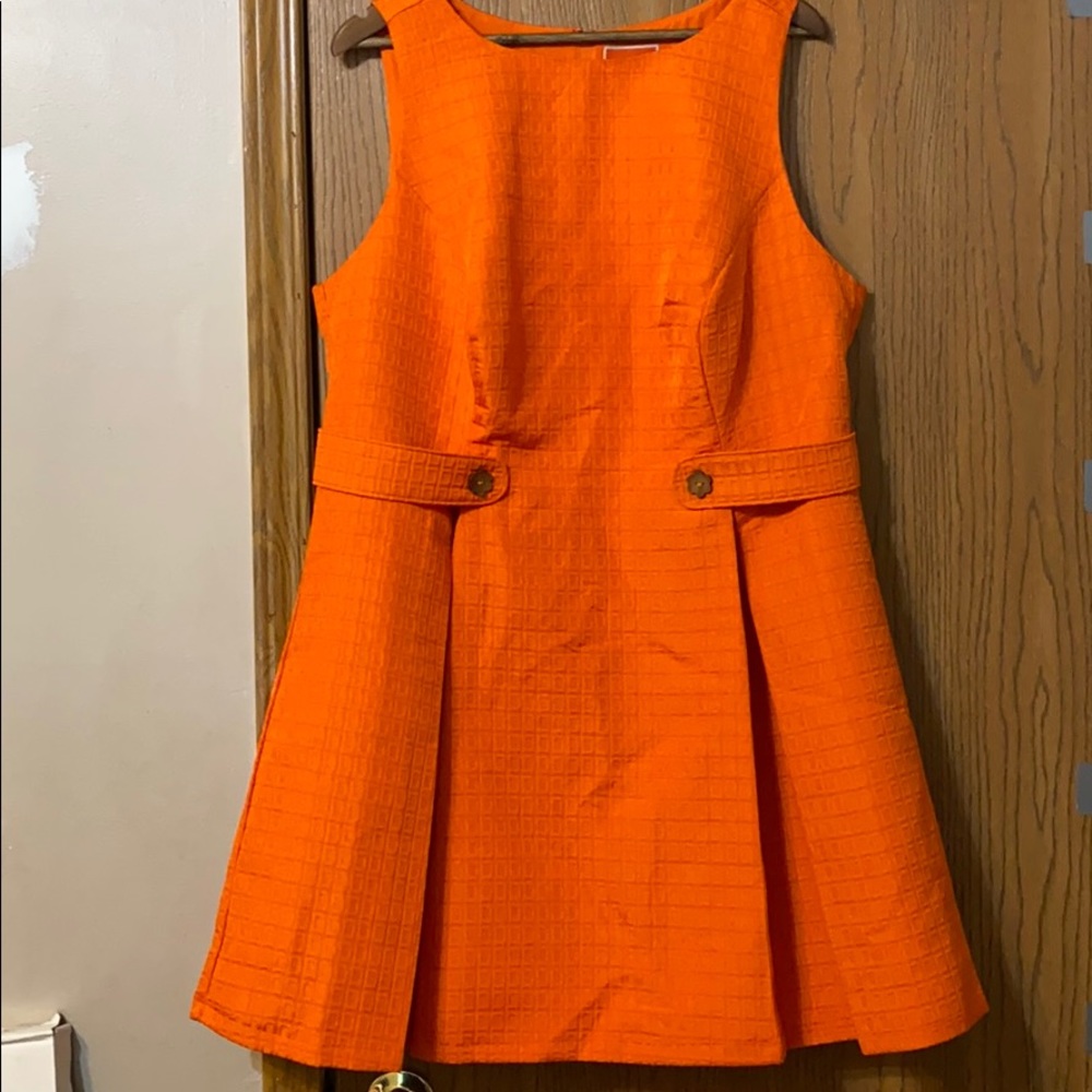 ModCloth Orange Retro Dress, 2X